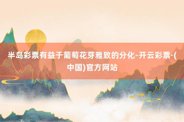 半岛彩票有益于葡萄花芽雅致的分化-开云彩票·(中国)官方网站